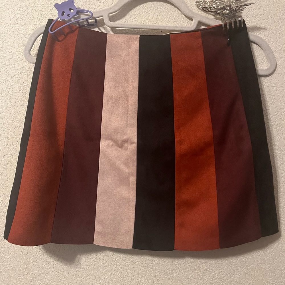 Striped mini skirt